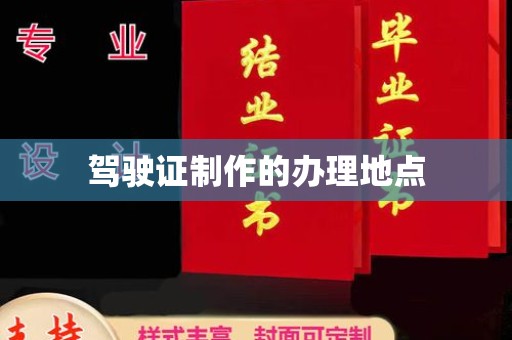 赤坎驾驶证制作的办理地点