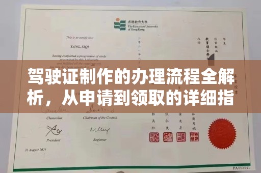赤坎驾驶证制作的办理流程全解析，从申请到领取的详细指南